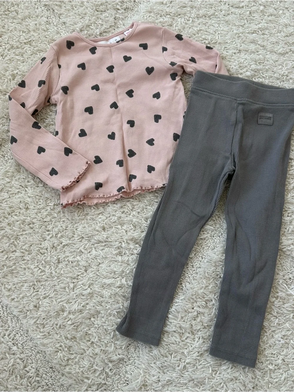 Zara Ribbed Hearts Set
